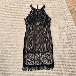 Suite 7 Elegant Black Lace Dress Size 4/ Gatsby or 20’s Party Dress